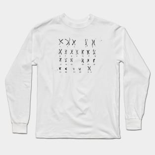 Female Chromosome idiogram Long Sleeve T-Shirt